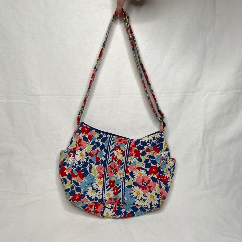 Vera Bradley Hobo Crossbody Floral Bag 8”Hx11”W